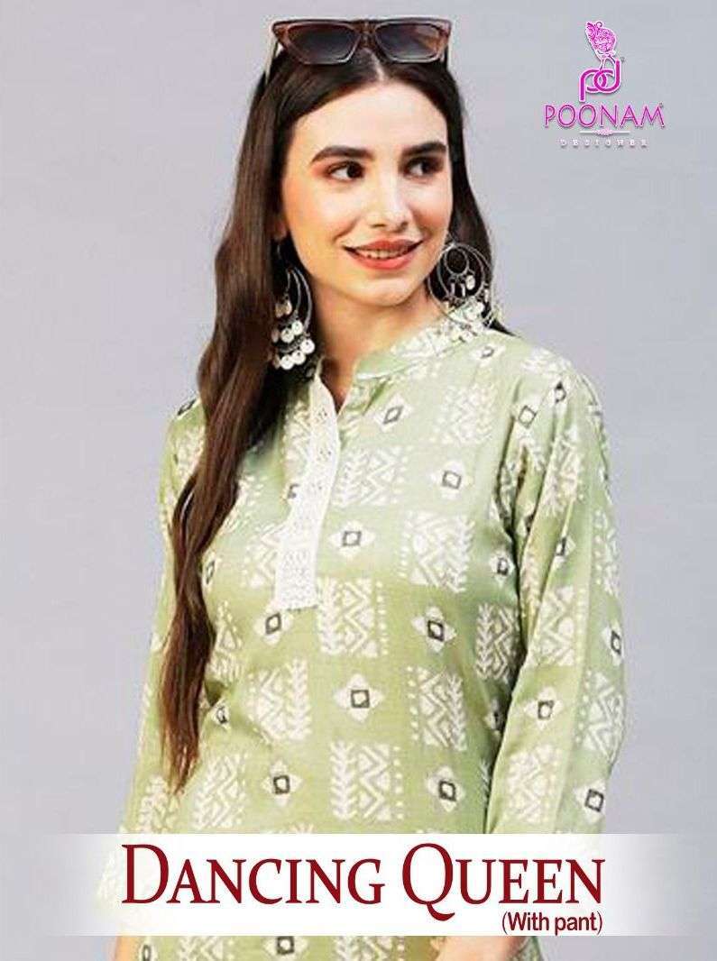 poonam dancing queen series 1001-1004 soft Rayon capsule kurti
