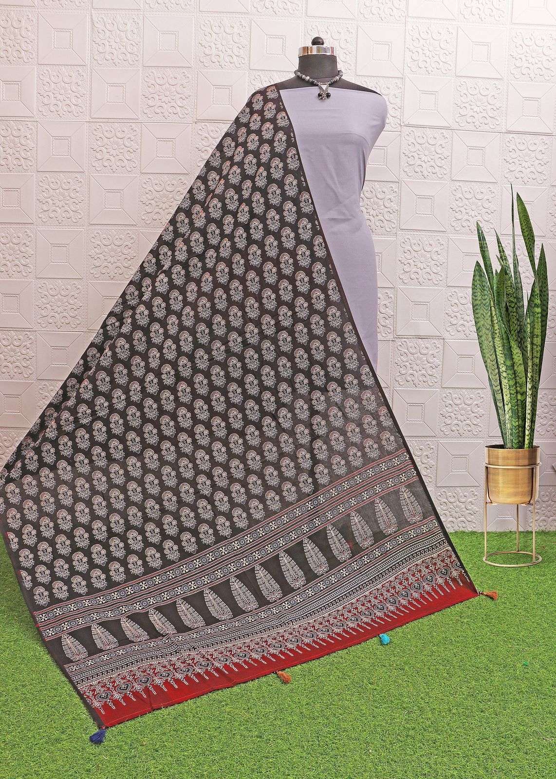 pr ajrakh dupatta amazing print cotton dupatta