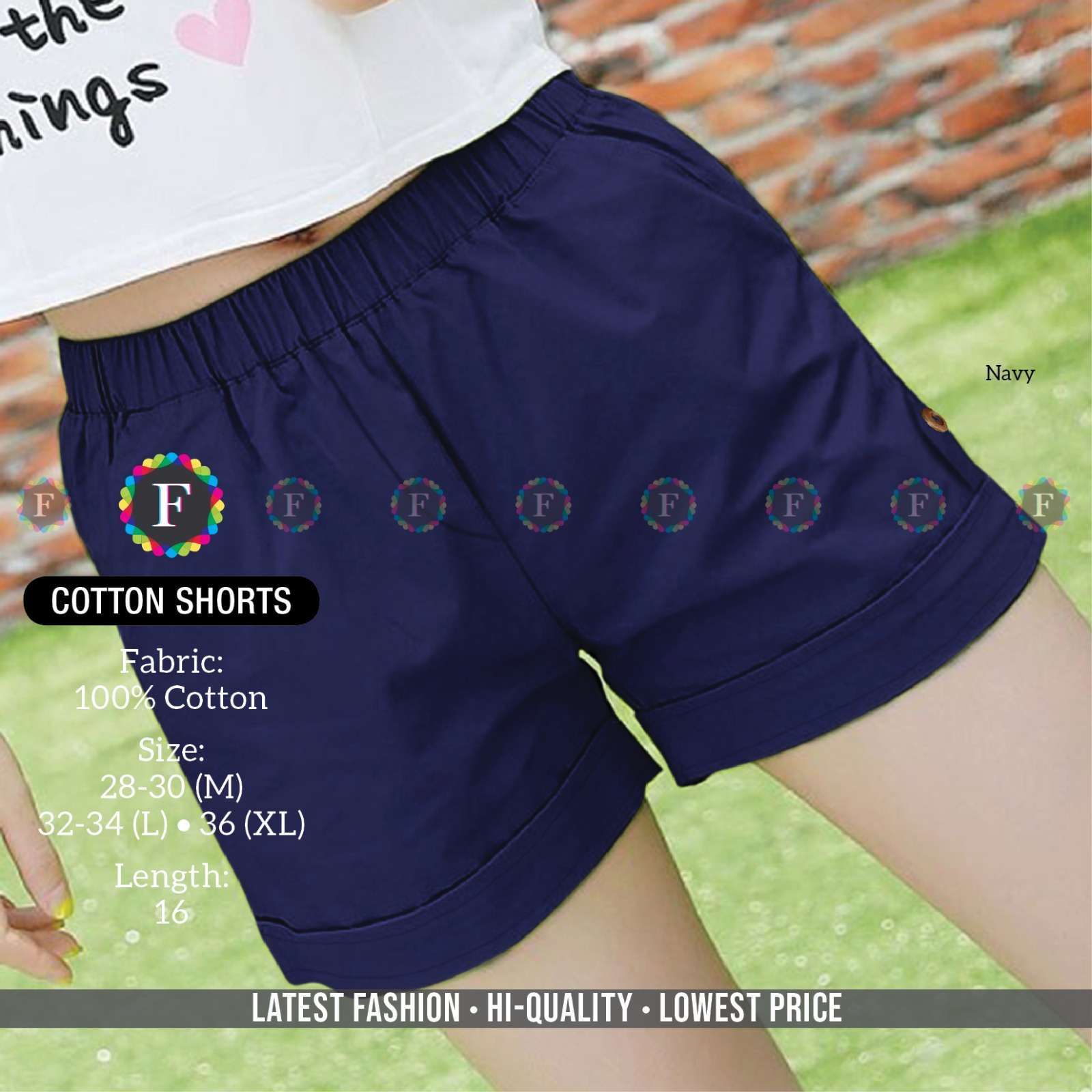 Pr cotton shorts western fine quality girls shorts