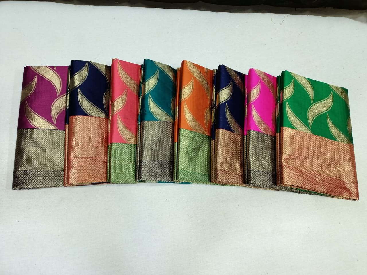 pr kota silk wedding wear color matching sarees with blouse