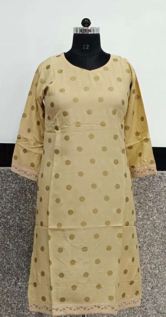 Pranjul Pakeezah Vol-3 Heavy Rayon With Gold Print Work kurti