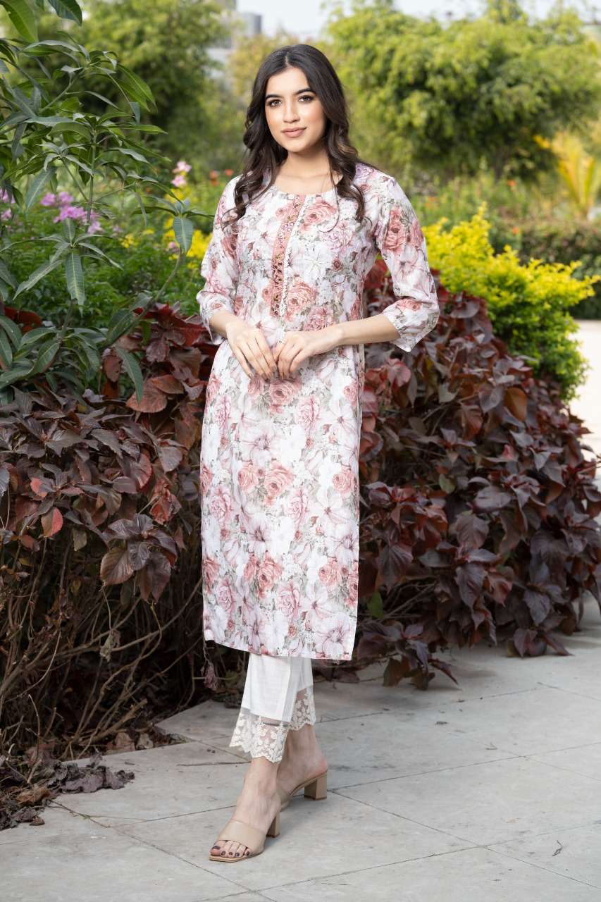 psyna 1373 Linen Kurti set