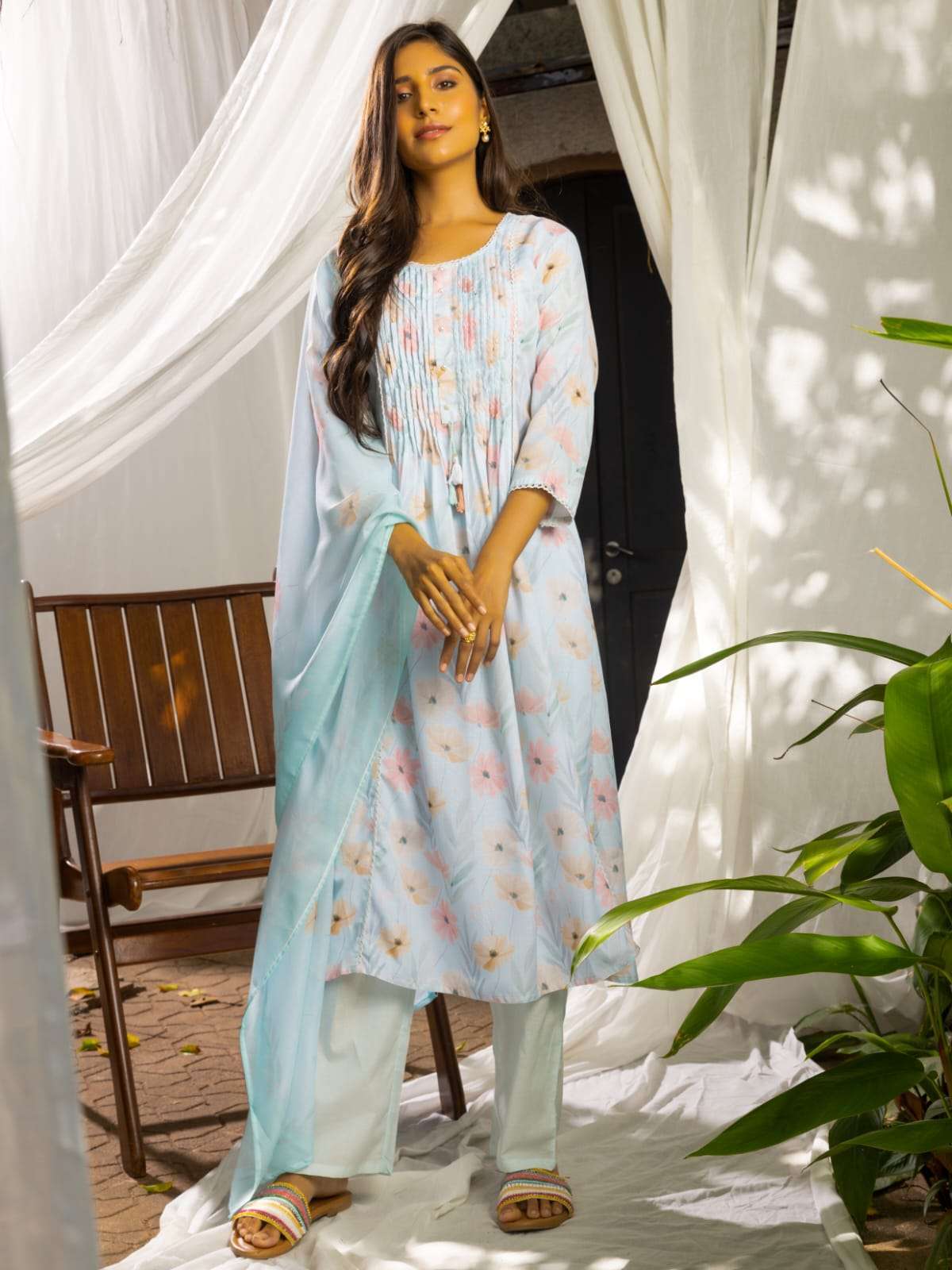 psyna 2205 Linen readymade suit 