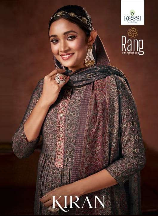 rang kiran series 3761-3766 muslin foil print suit 