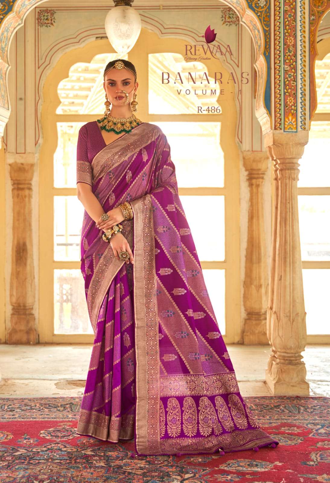 rewaa banarasi vol 1 designer pure silk saree 