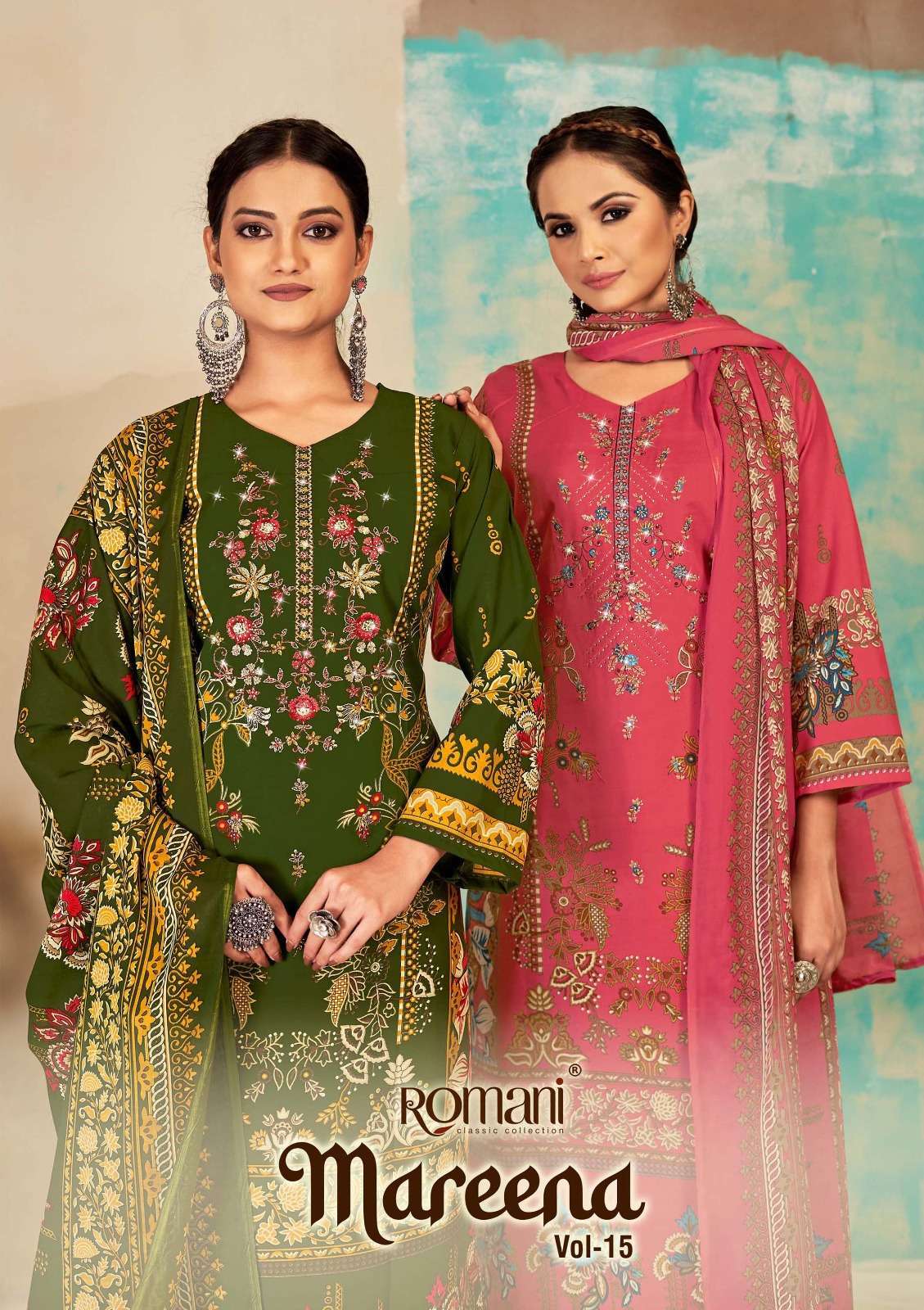 romani mareena vol 15 series 1079001-1079010 Premium Soft Cotton suit
