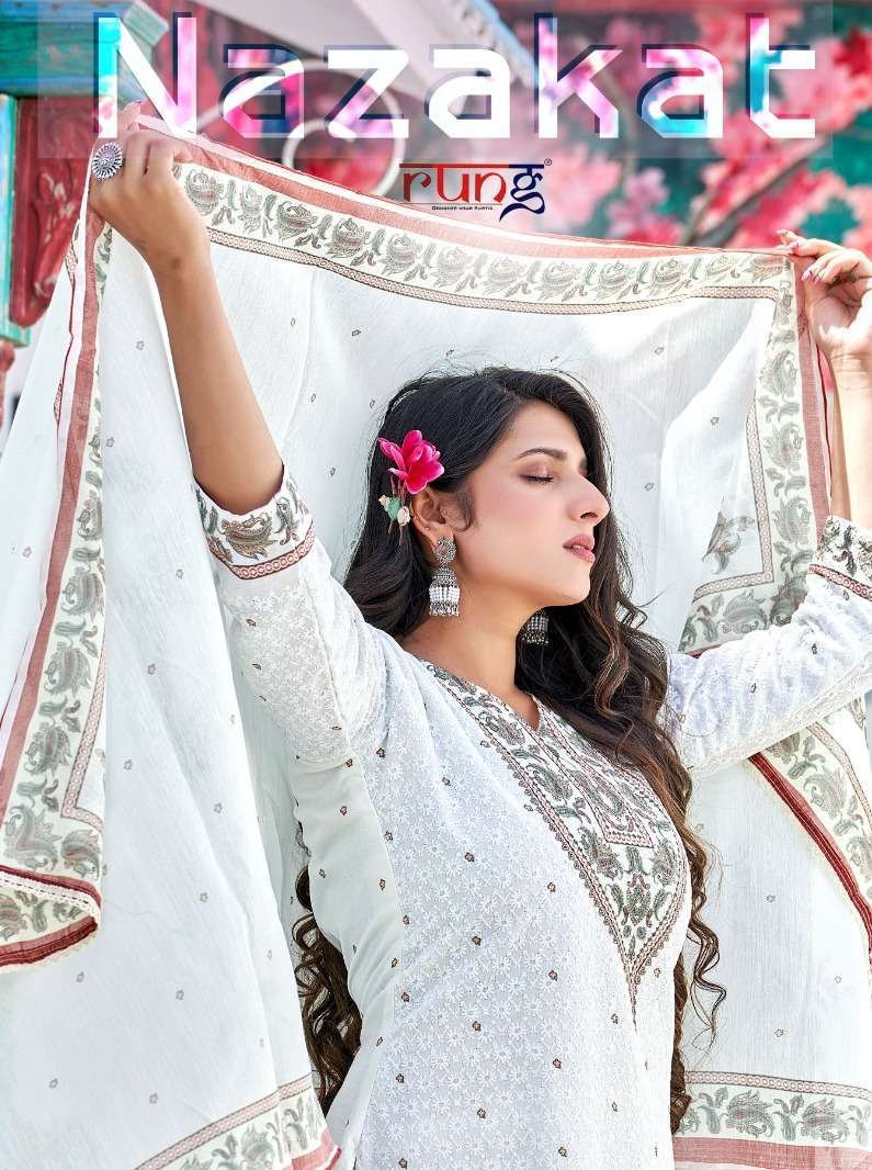 rung nazakat series 1001-1006 cotton digital print suit 