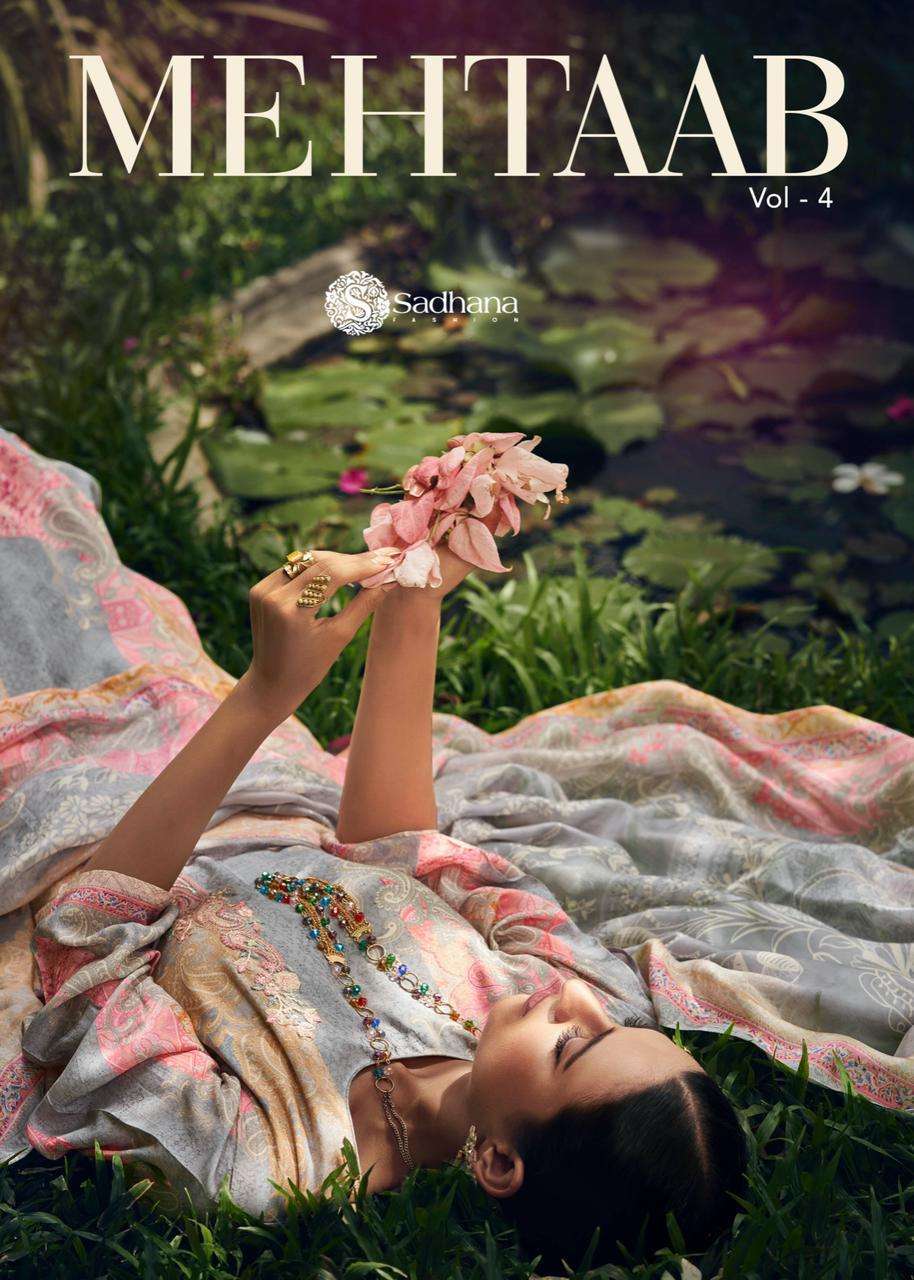 sadhana mehtaab vol 4 series 5241-5248 pure jam cotton suit 