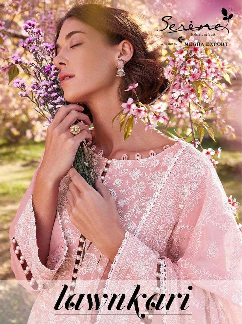 serine lawnkari series 56001-56005 lawn cotton suit 