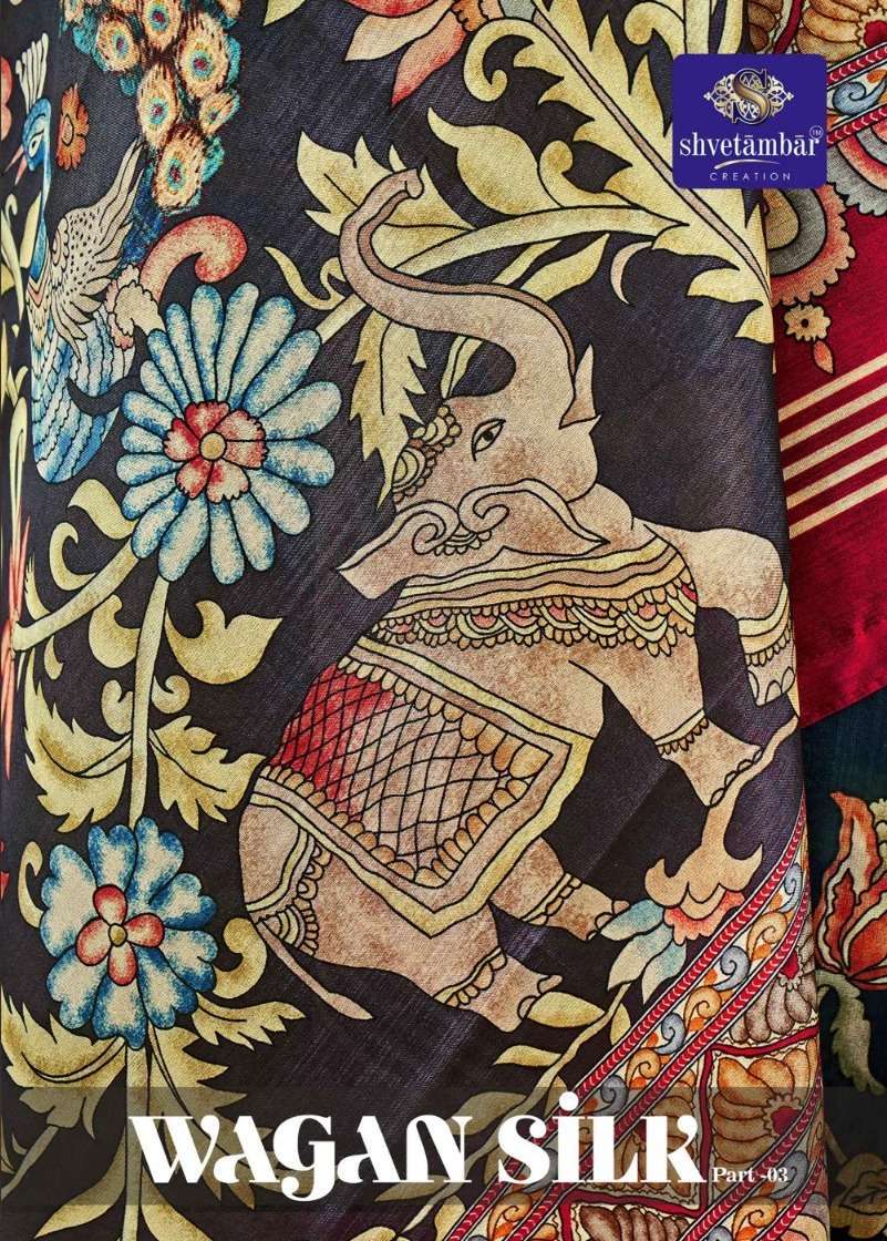 shvetambar wagan silk vol 3 dola viscose silk saree