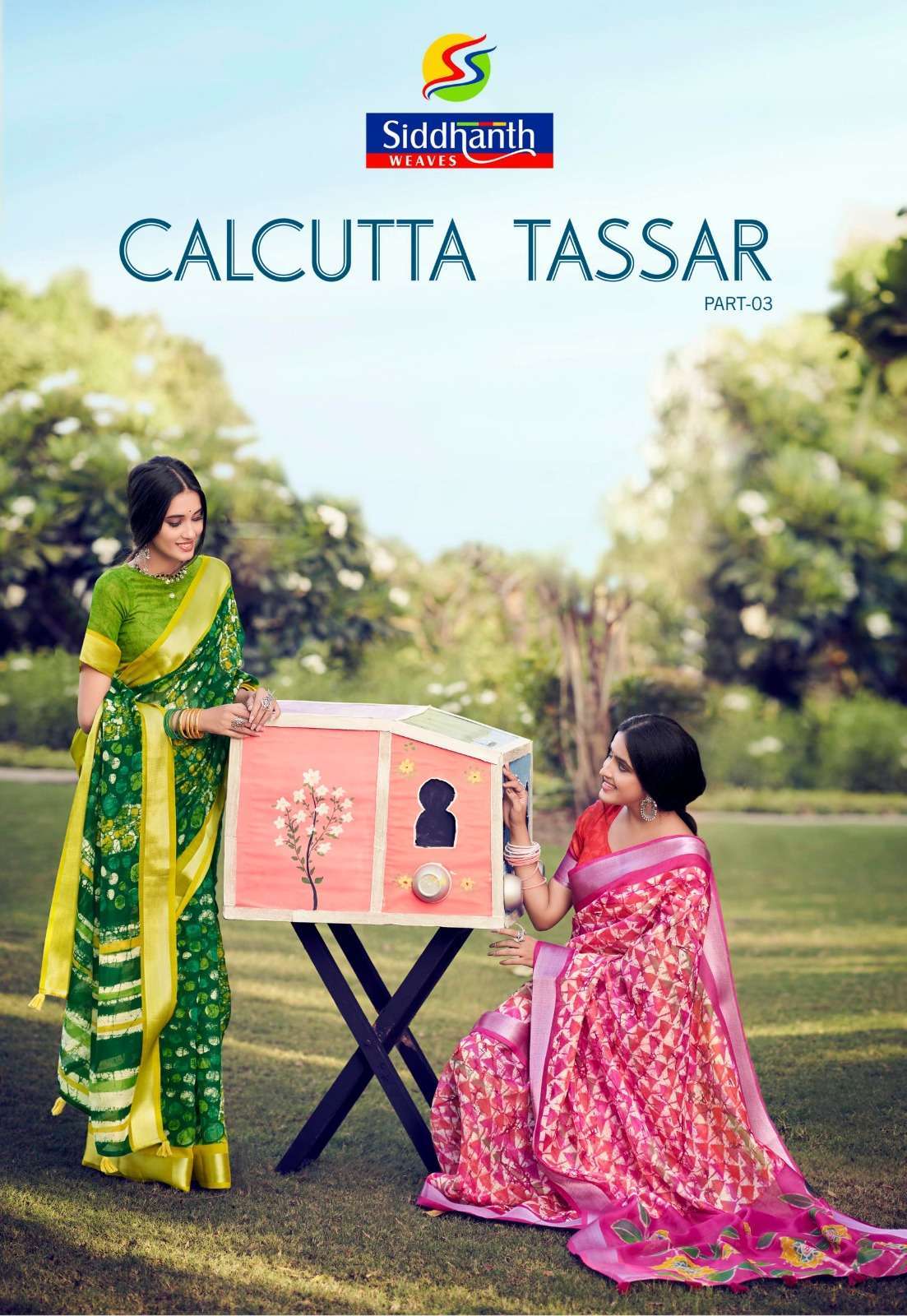 siddhanth weaves culcutta tassar vol 3 series 33024-33031 Cotton saree
