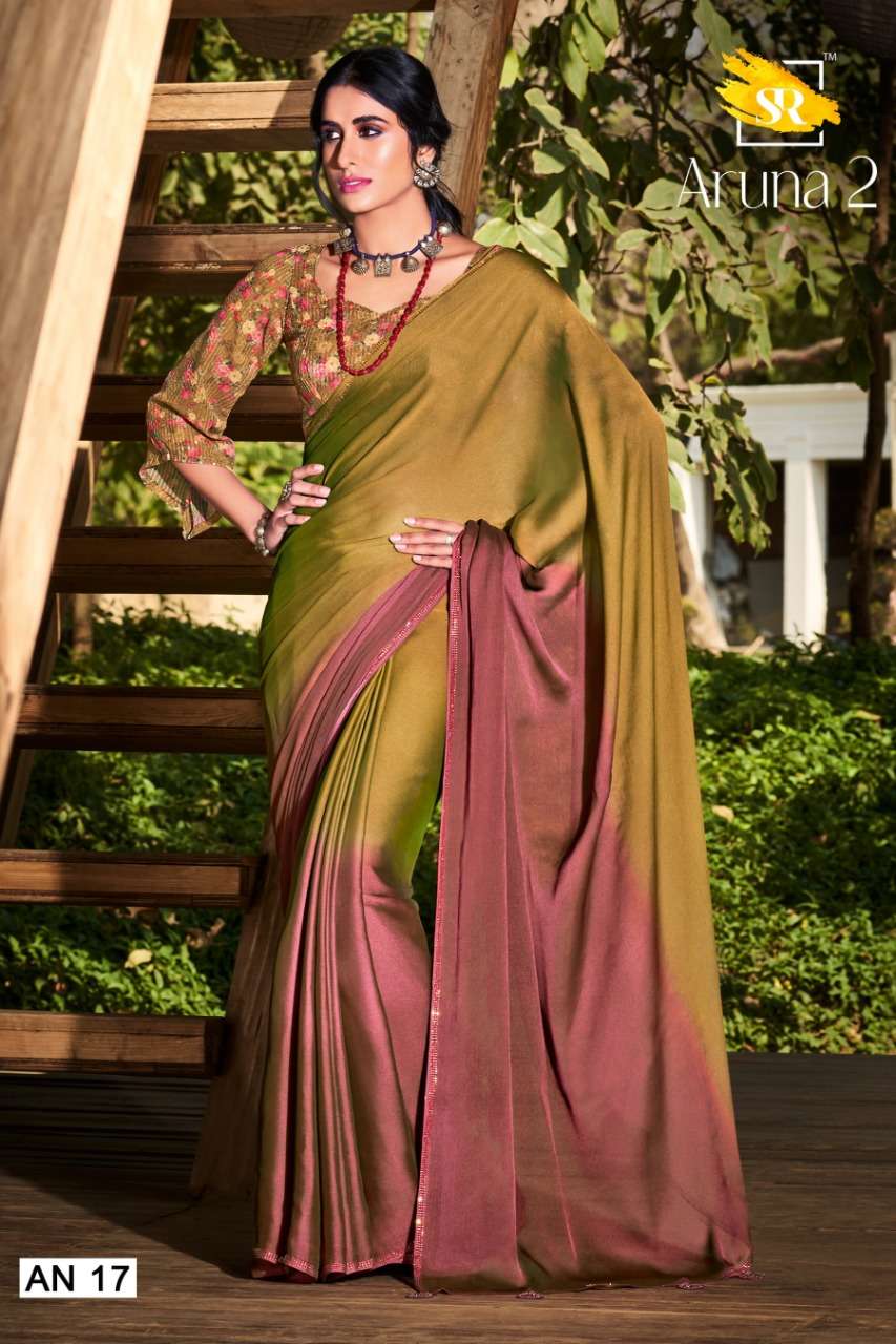 Sr aruna hit designer 3d velvet chiffon saree