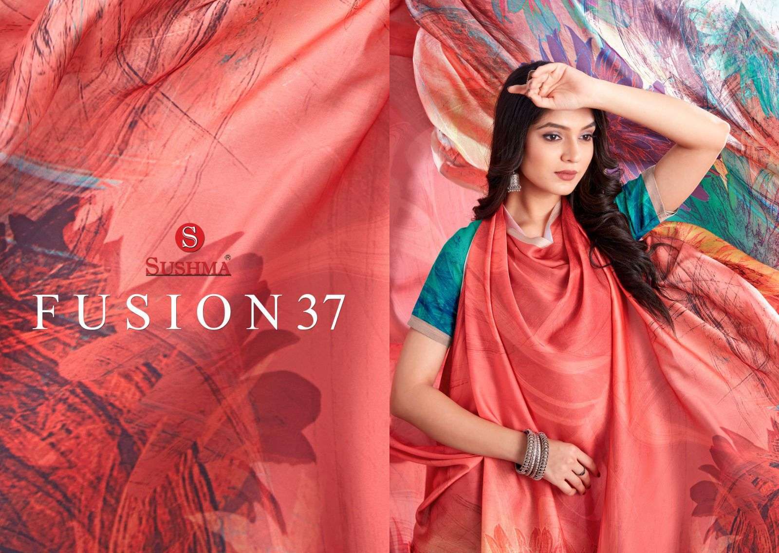 sushma fusion 37 series 3701-3710 italian digital saree