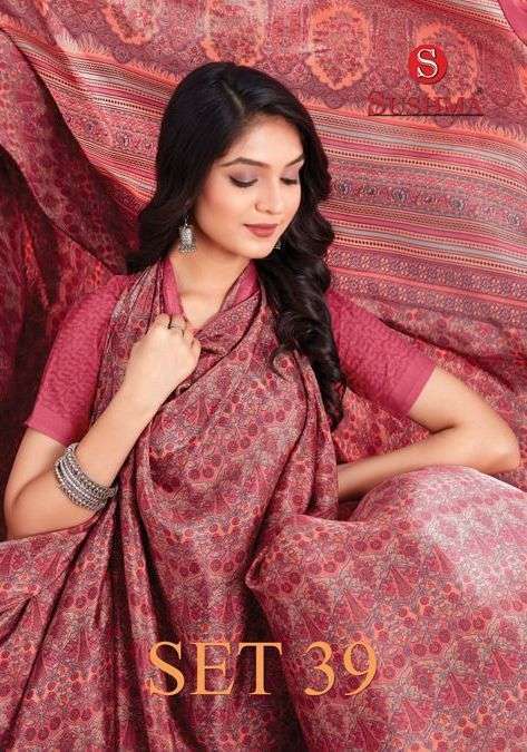 sushma set 39 series 3901-3910 crape saree