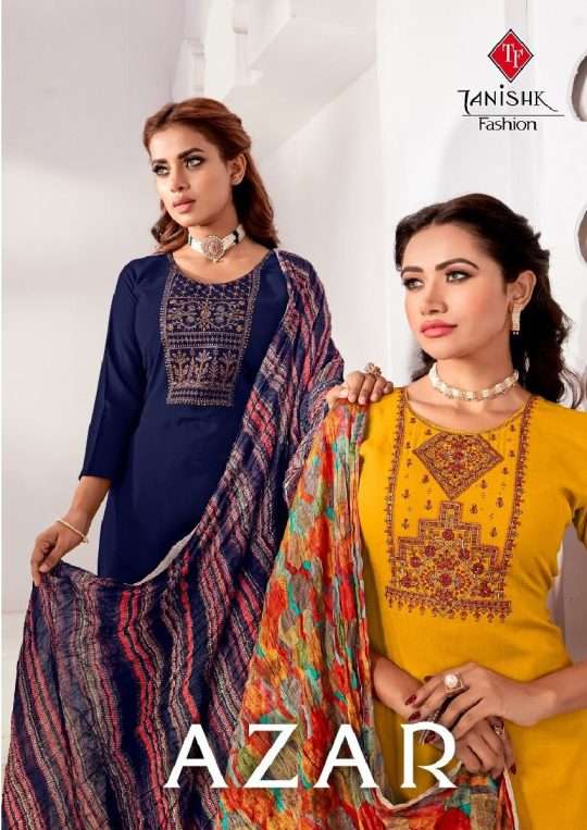 Tanishq Azar series 9601-9608 Pure reyon slub suit