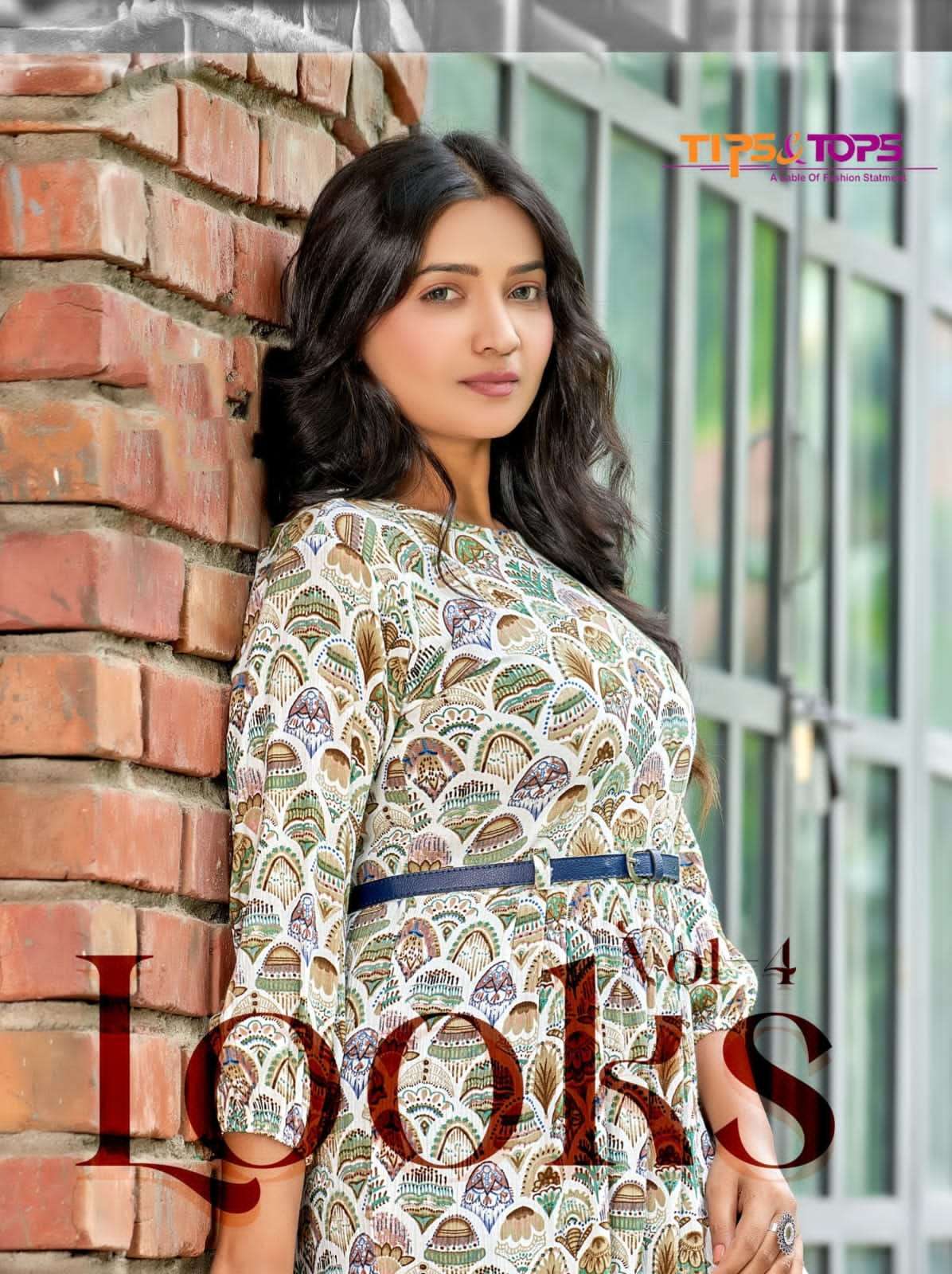 tips & tops looks vol 4 series 1001-1006 heavy rayon kurti 