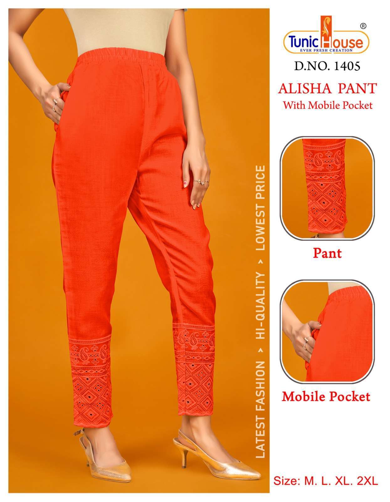 tunic house alisha lucknowi daman work cotton pant combo set