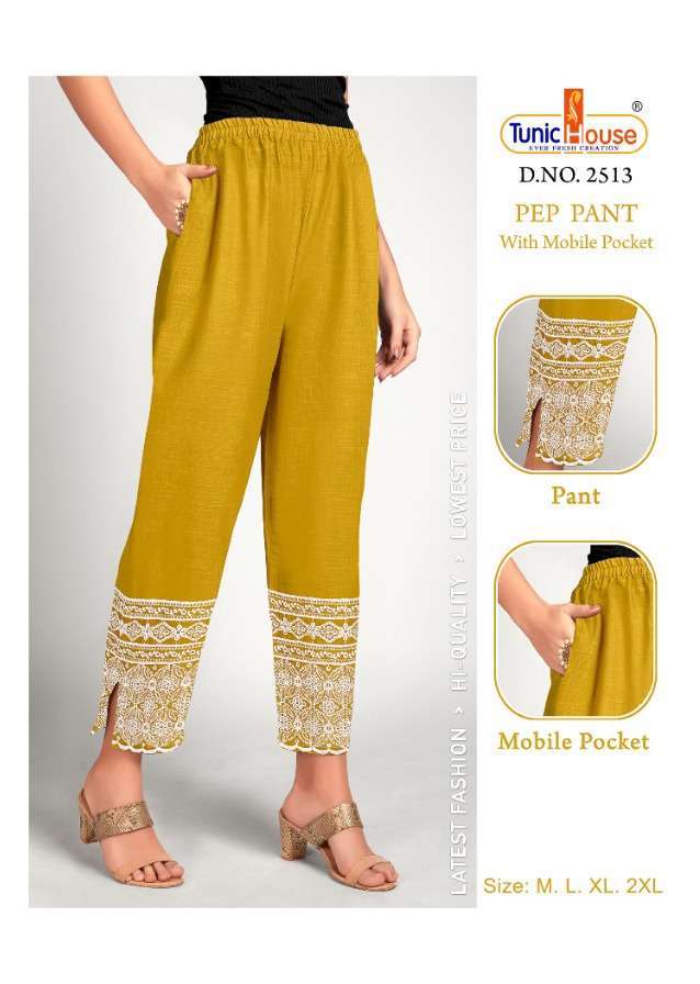 tunic house pep pant cambric cotton slub bottom