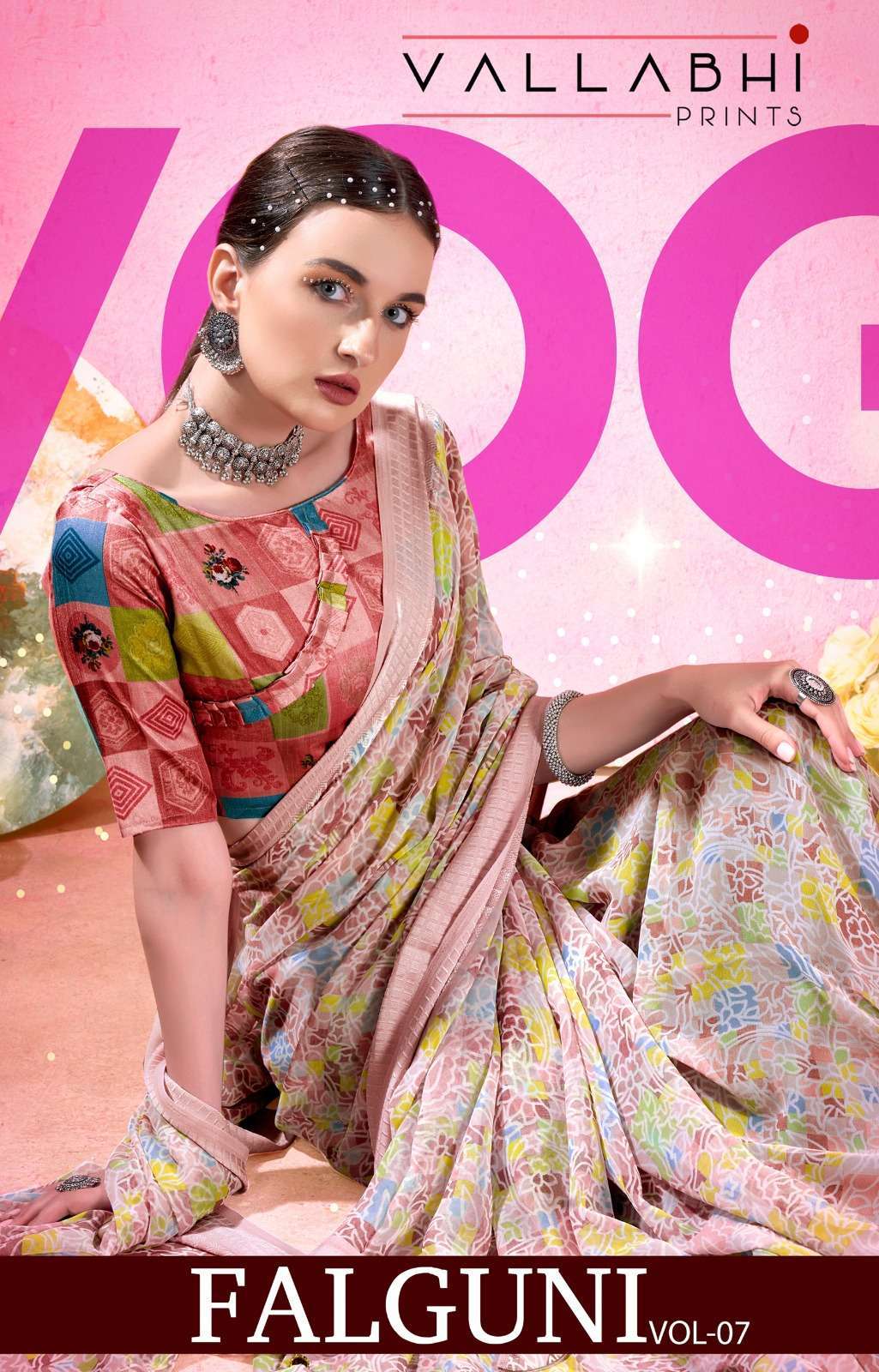 vallabhi falguni vol 7 series 21331-21336 Georgette saree