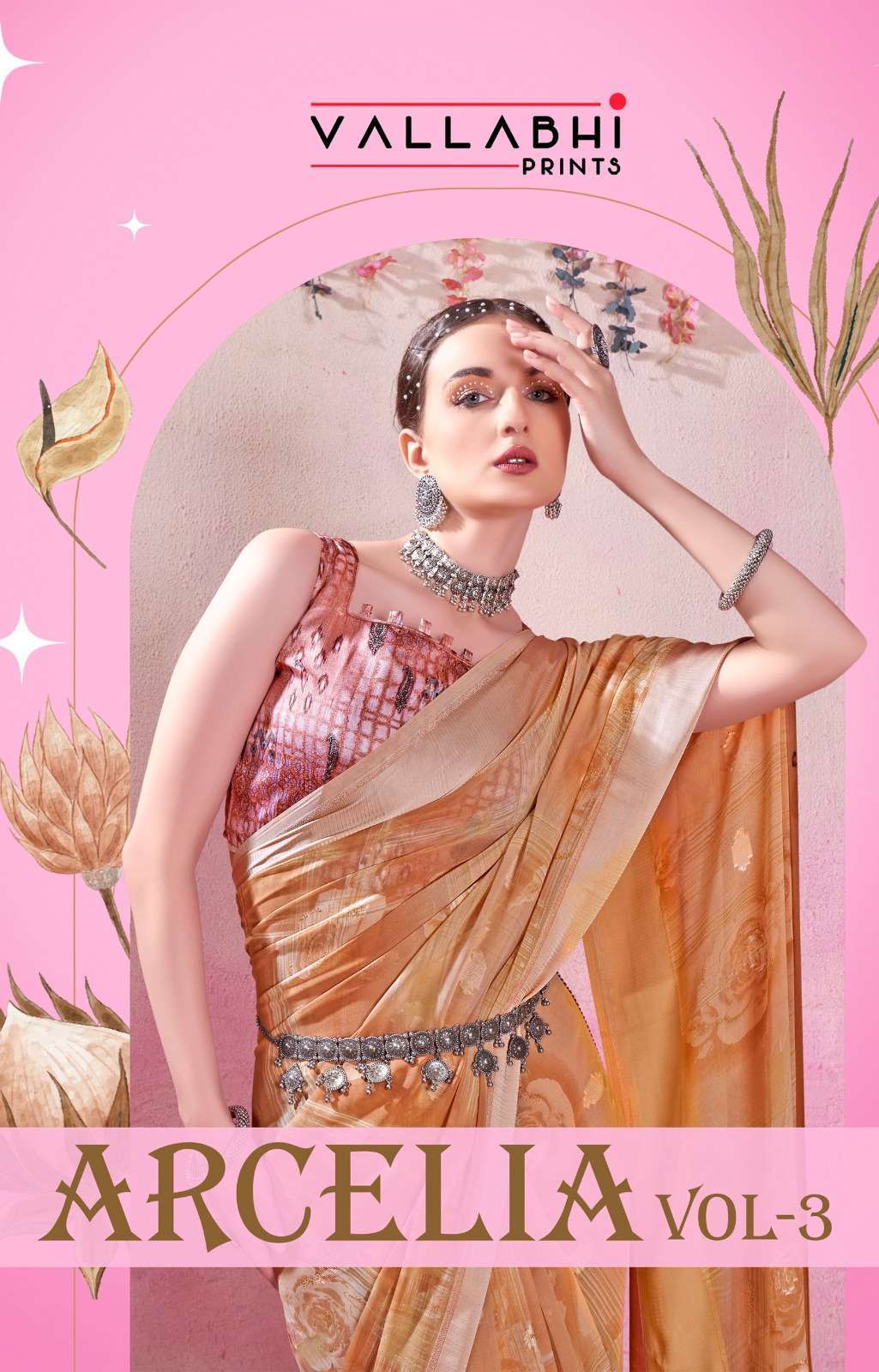 vallabhi prints arcelia vol 3 series 21331-21336 Georgette saree