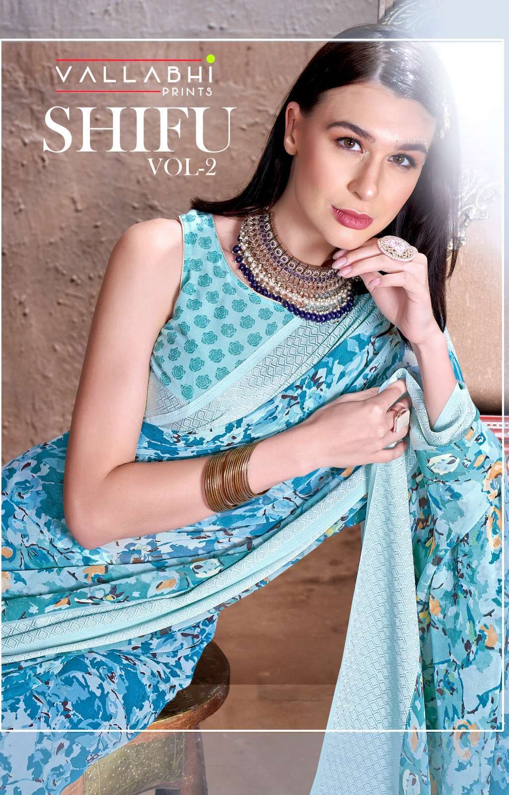 vallabhi prints shifu vol 2 series 21391-21396 Georgette saree