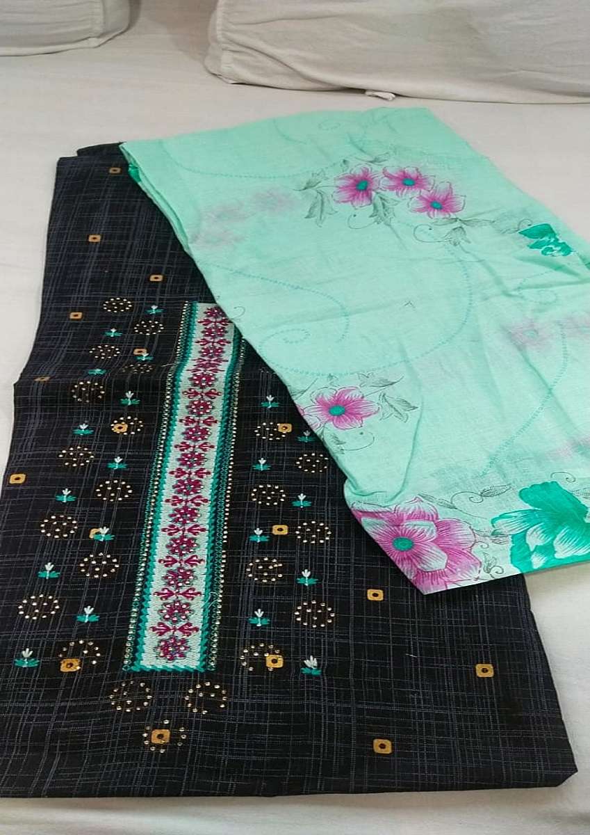 Vastu Black Beauty Pure Super Lawn Print suit