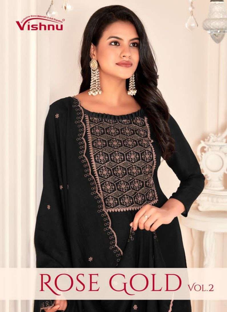 vishnu impex rose gold series 92001-92008 vichitra silk suit