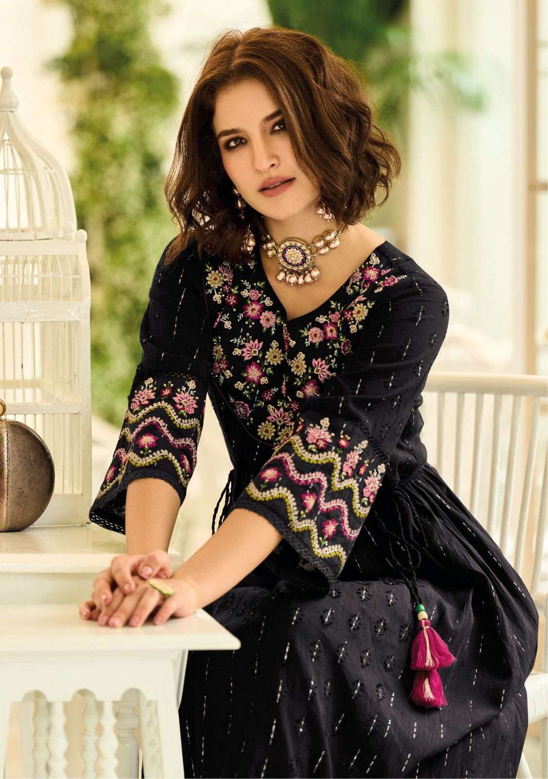 womaniya designer pure cotton gown