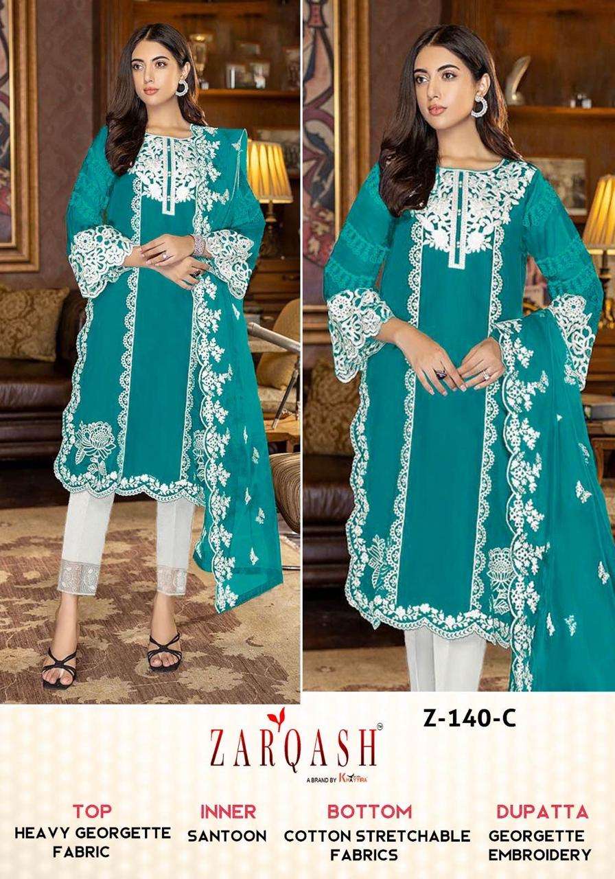 zarqash Z-140 designer heavy georgette suit