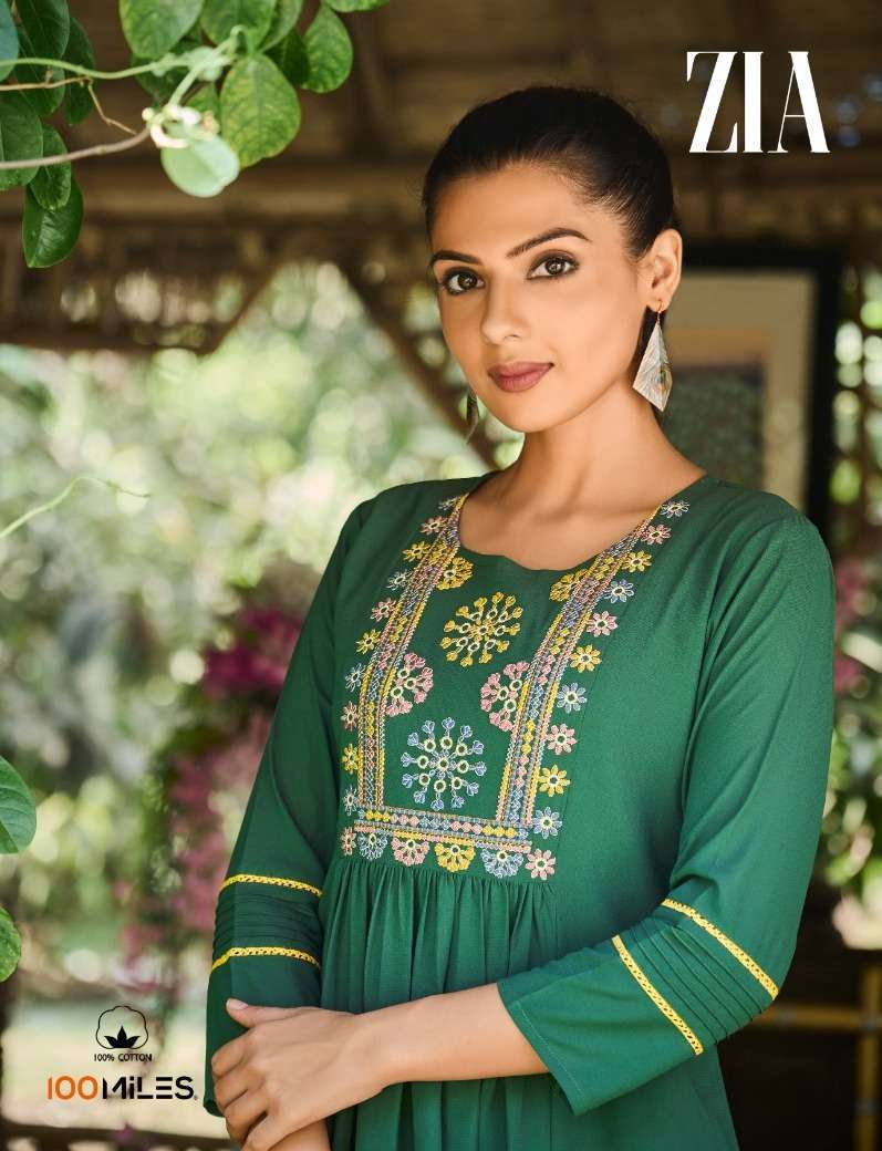 100 miles zia series 01-04 Premium georgette tops