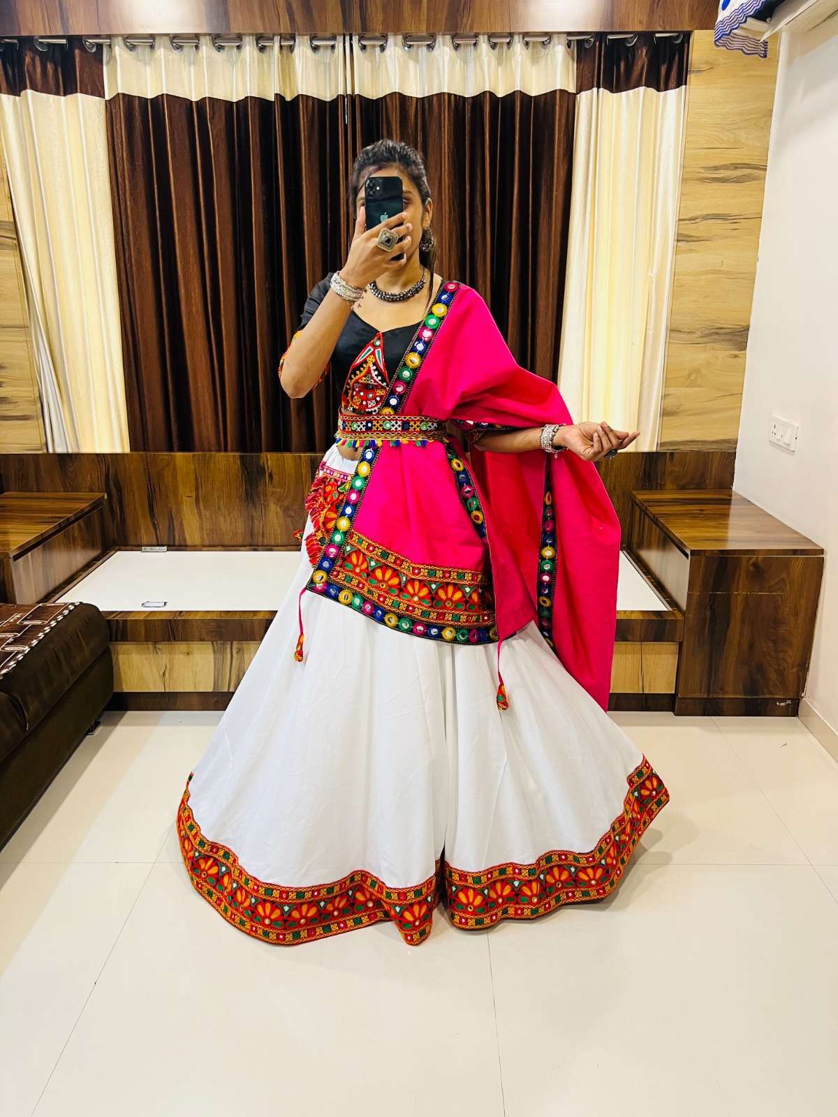 aawiya rajwadi vol 8 series 7050 cotton silk lehenga