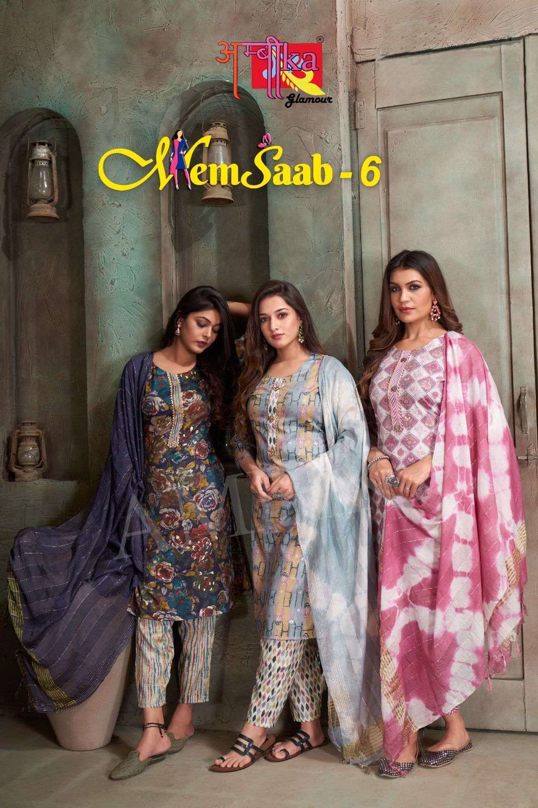 ambika kurtis memsaab vol 6 capsule readymade suit 