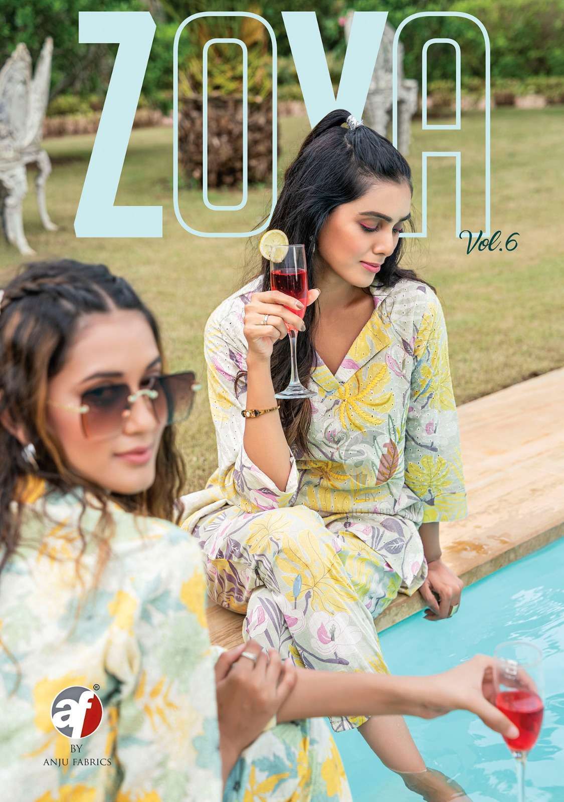 anju fab zoya vol 6 series 3191-3195 premium cotton co ord sets