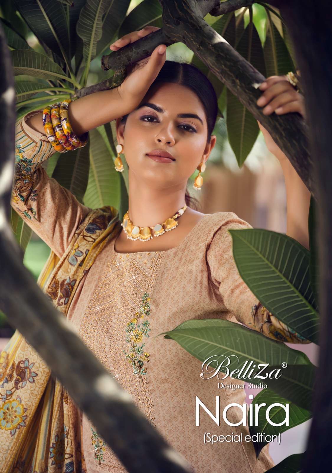 belliza naira special edition series 801001-801008 pure jam cotton suit 