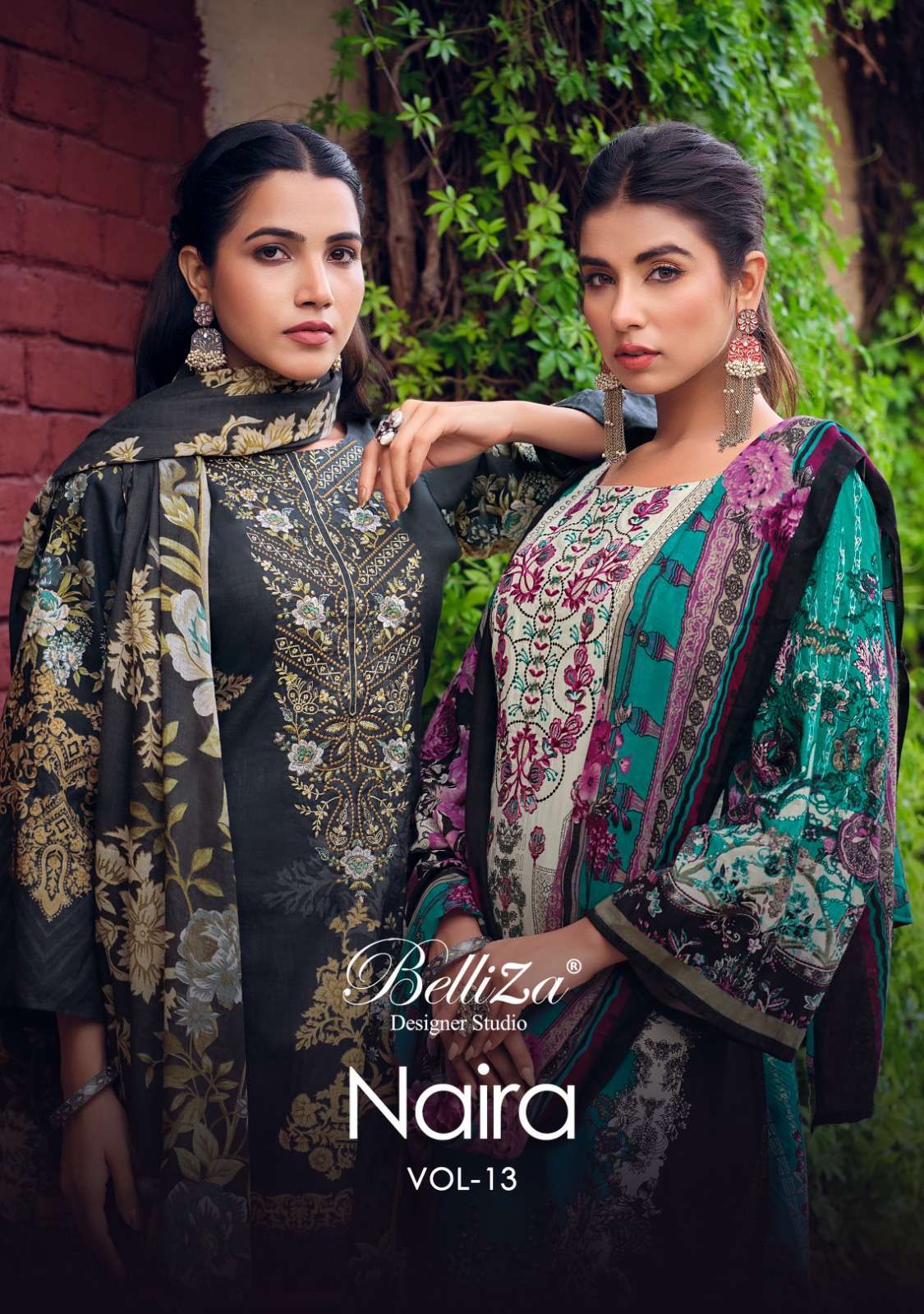belliza naira vol 13 series 807001-807008 Pure Cotton suit