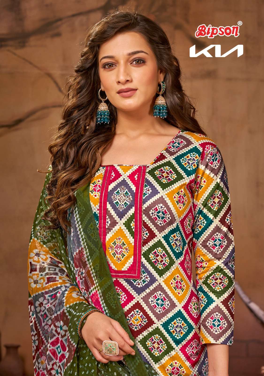 bipson kia 2250  Pure Cotton Cambric suit
