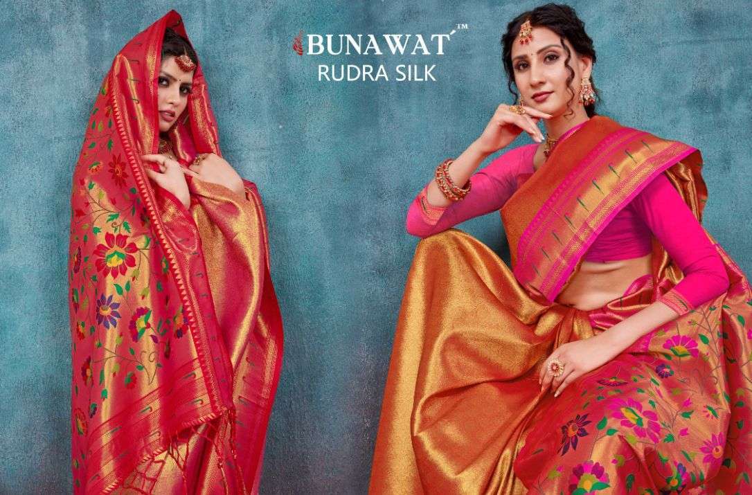 bunawat rudra silk series 14073-14078 Paithani Silk saree