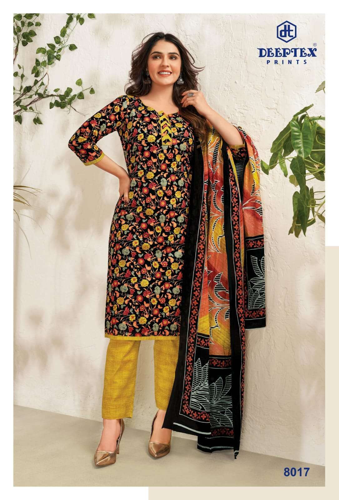 deeptex miss india vol 80 series 8001-8026 pure cotton suit 