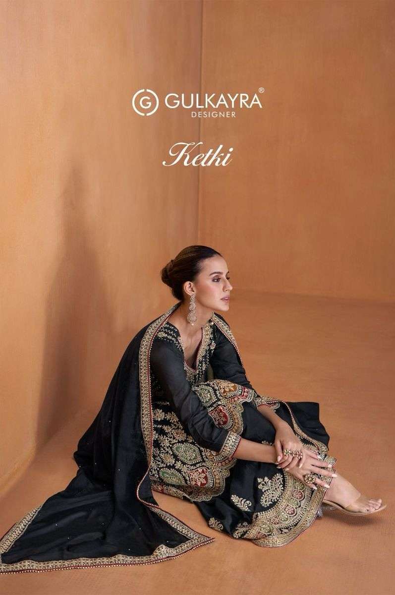 gulkayra ketki series 7403-7405 Real Chinon readymade suit
