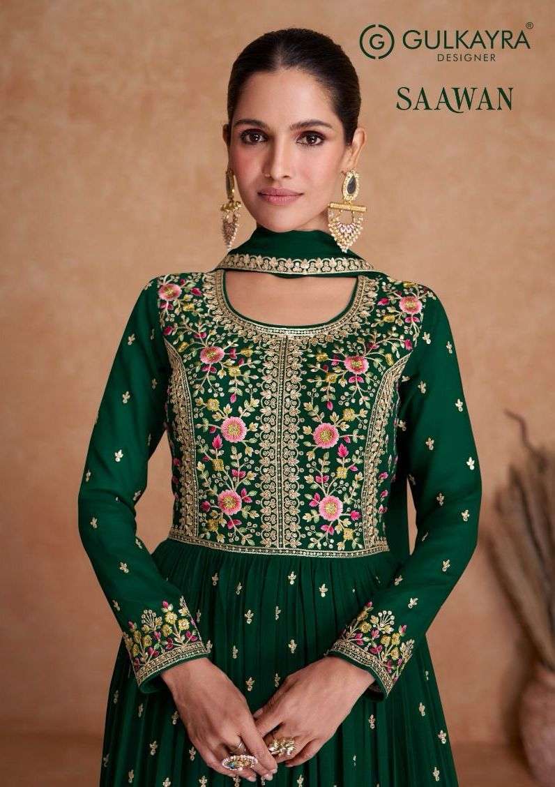 gulkayra saawan series 7309 Blooming georgette suit