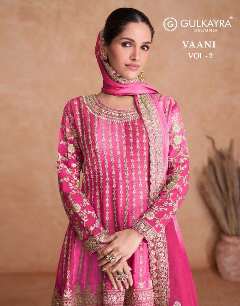 gulkayra vaani vol 2 series 7407 Real Chinon readymade suit 