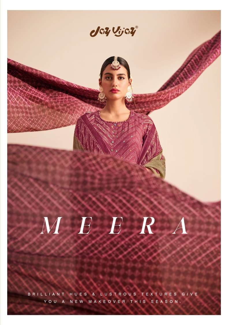 jay vijay meera series 8401-8408 pure moga silk suit 