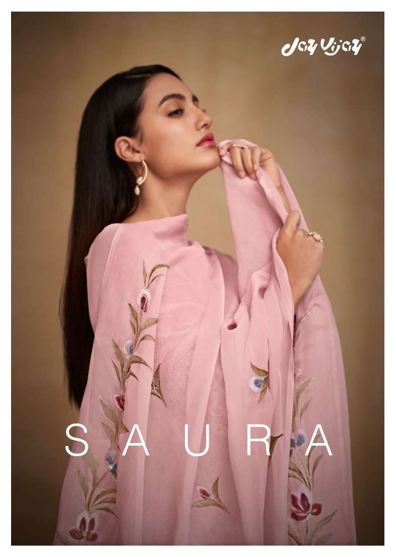 jayvijay saura series 8321-8328 pure  bemberg georgette suit 