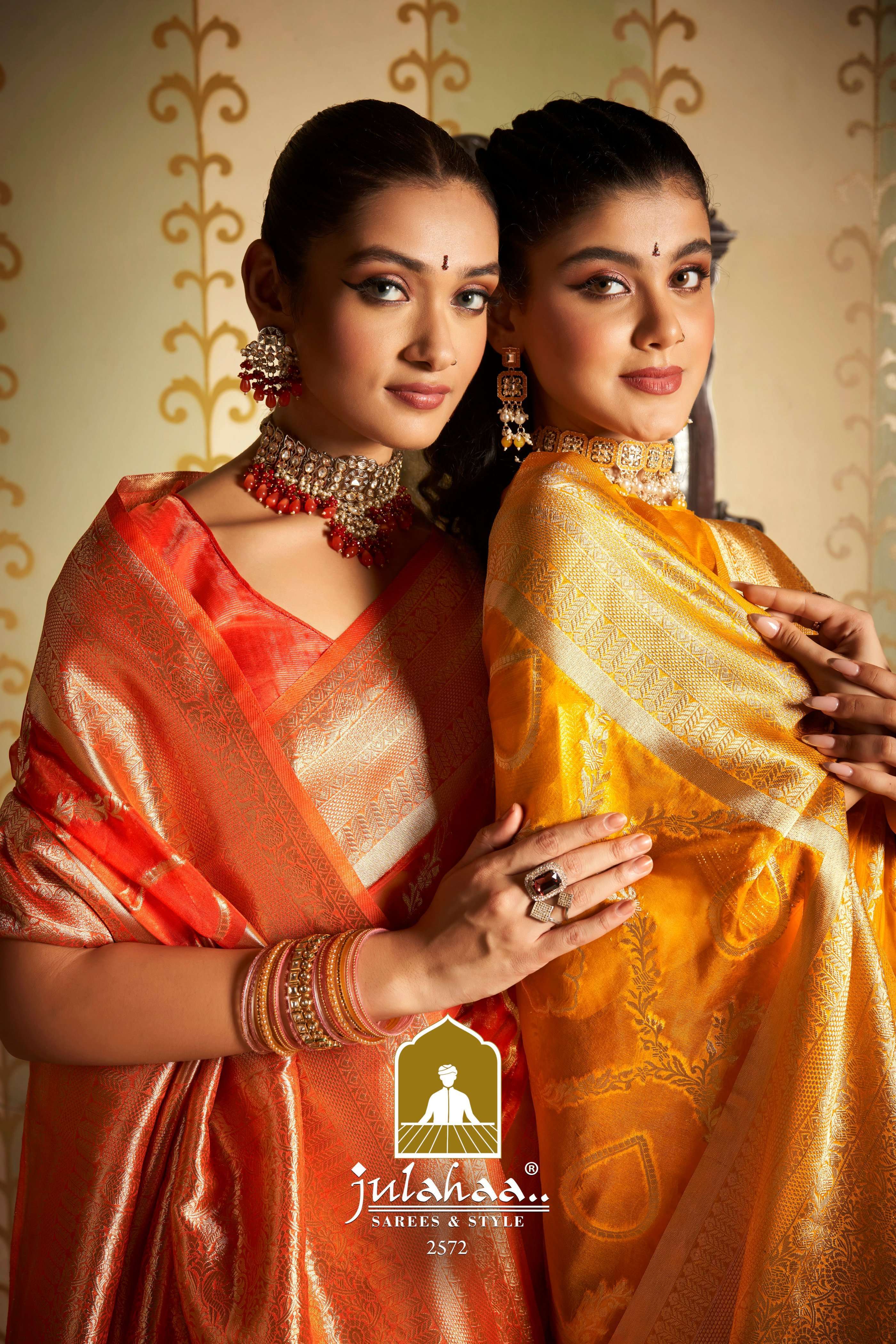 julahaa 2572 organza silk saree