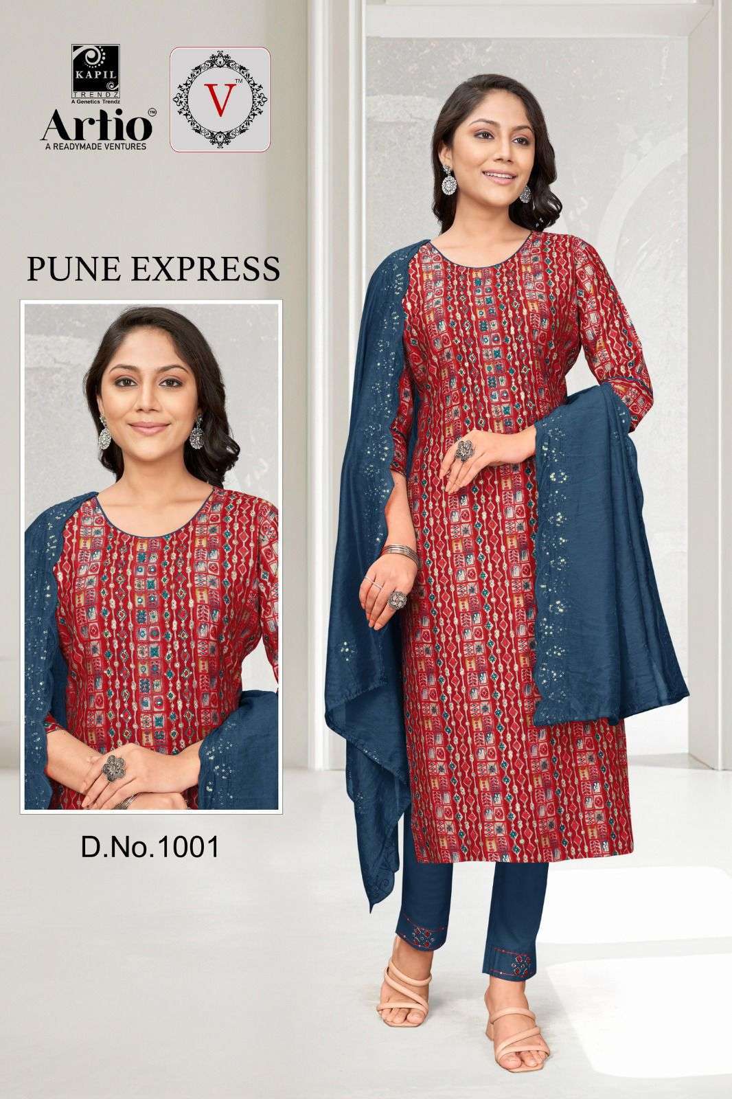 kapil trendz artio pune express series 1001-1016 modal print readymade suit 