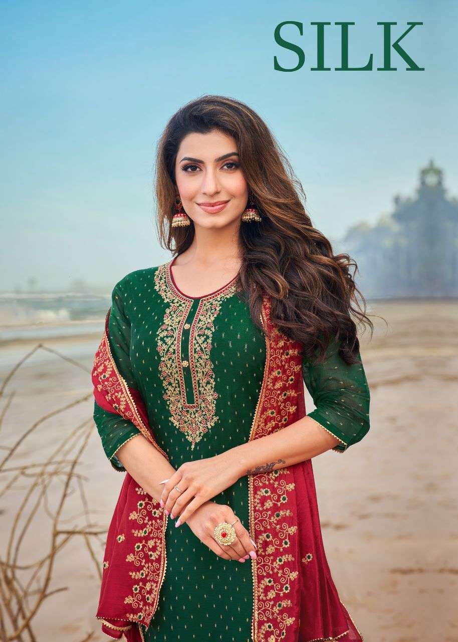 kapil trendz artio silk series 66001-66008 modal silk readymade suit