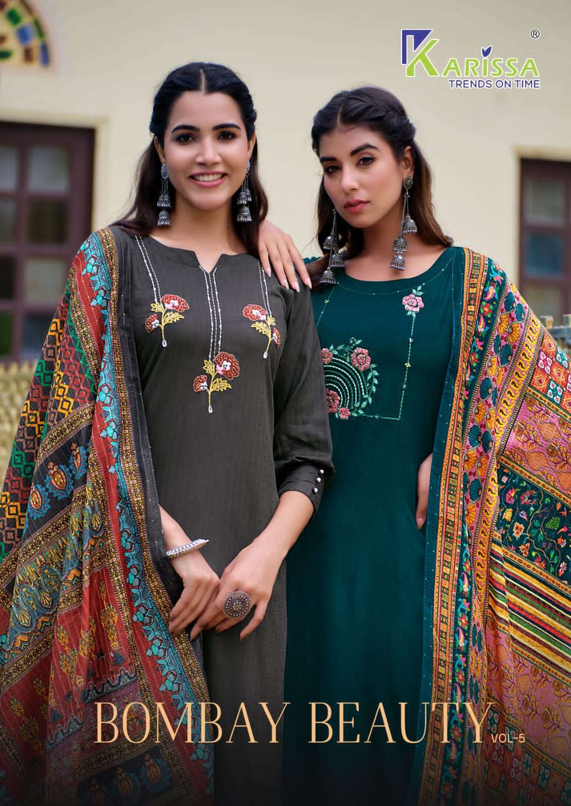 karissa bombay beauty vol 5 series 5001-5006 LIVA Premium viscose Rayon suit