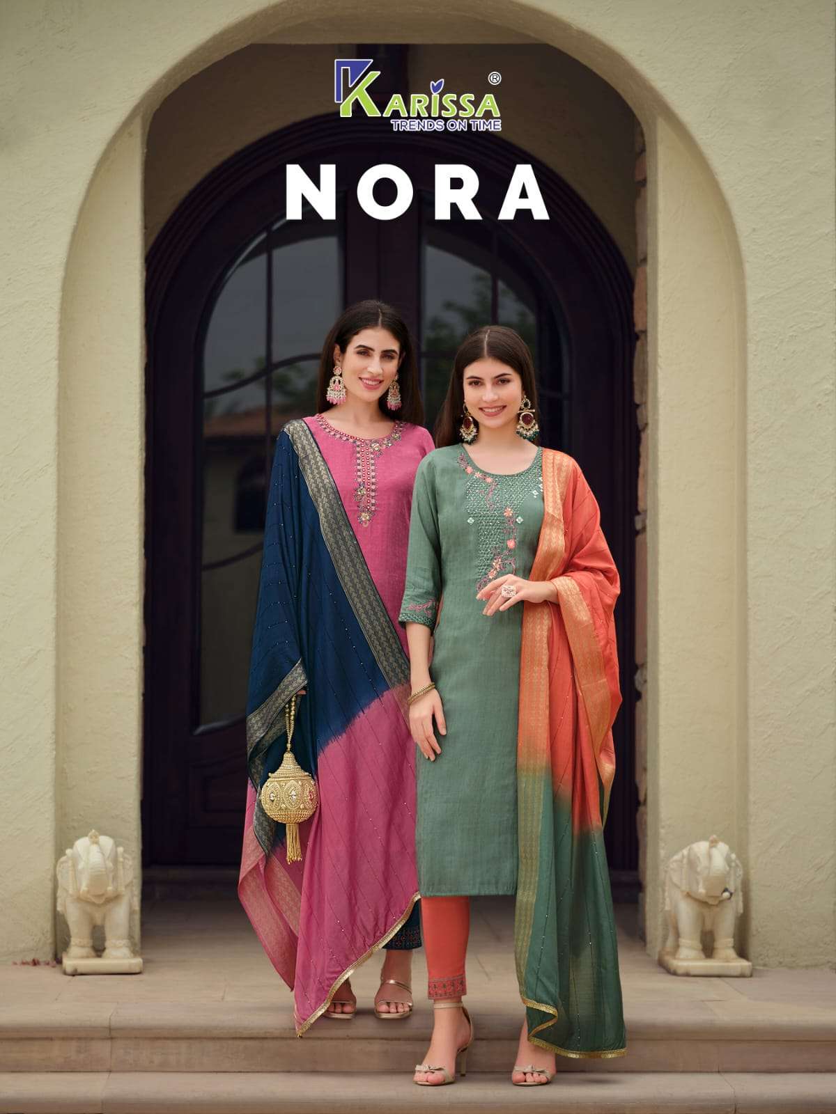 karissa nora series 9001-9006 Premium pure fancy Viscose silk suit