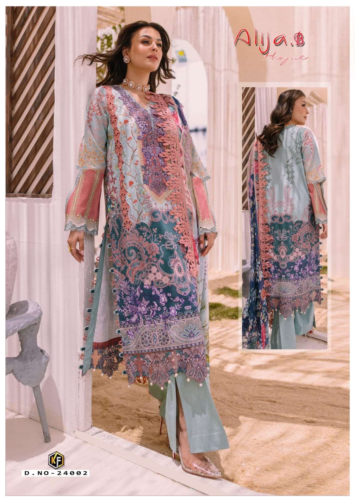 Keval Alija.B Vol-24 series 24001-24006 Pure Heavy Cotton Printed suit