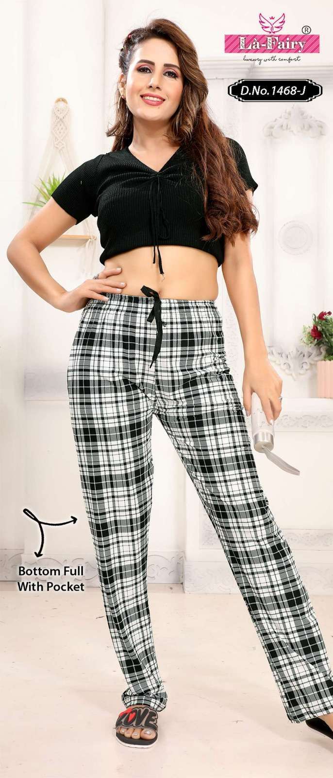 la fairy 1468 imported fabric pant 